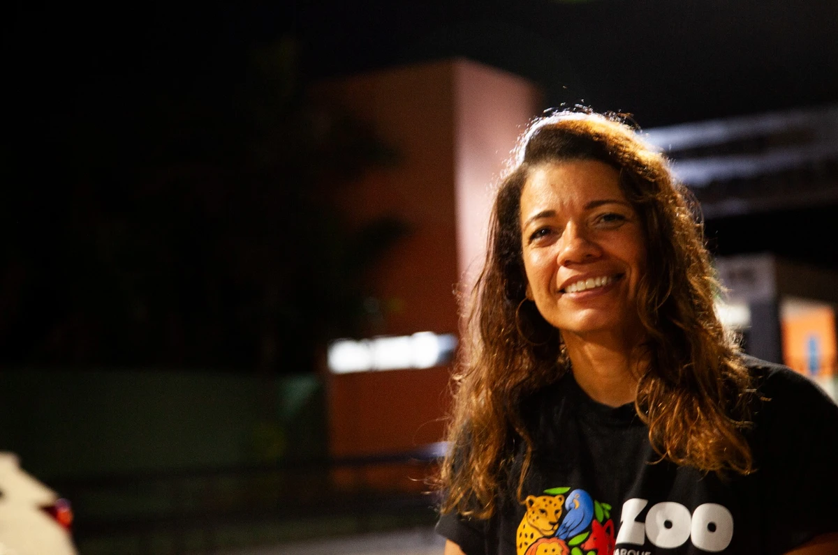Samantha Grimaldi é bióloga do setor de educação ambiental do Parque Zoobotânico da Bahia por Sora Maia/CORREIO 