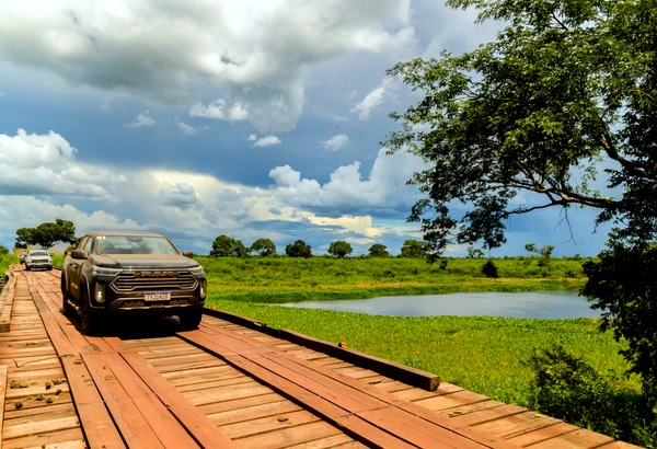 Foram mais de 70 pontes no caminho. A maioria de madeira