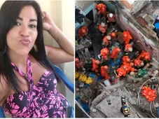 Imagem - Mãe morre e filha de 7 anos é resgatada após desabamento de casas