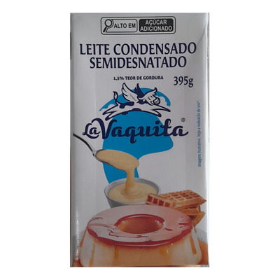 Leite condensado semidesnatado da marca La Vaquita por Reprodução