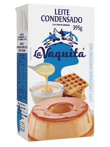 Leite condensado semidesnatado da marca La Vaquita por Reprodução