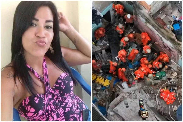Michele Martins morreu no desabamento