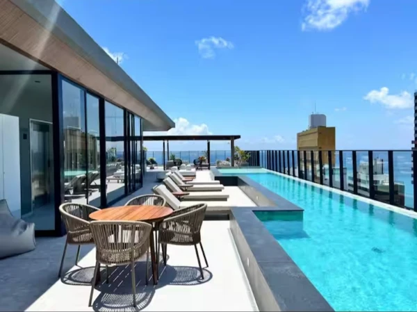 Studio Vitória no Circuito Campo Grande, no Airbnb, por R$ R$ 10.656,00 por Reprodução/ Airbnb