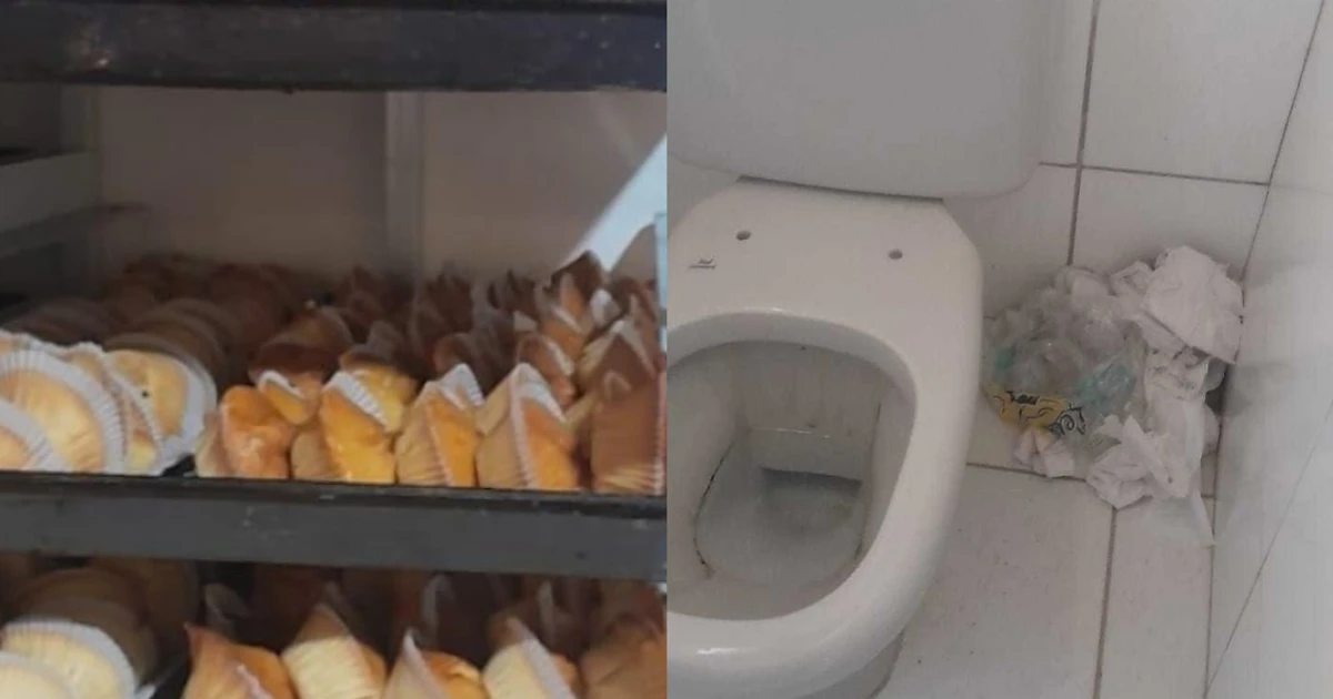Imagem - Banheiro insalubre perto da comida: fábrica de bolos é interditada por irregularidades sanitárias