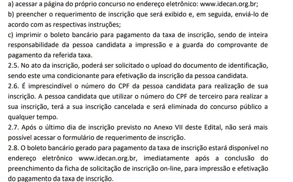 Abertas inscrições para concurso do Procon com salários de até R$ 6,2 mil e vagas a partir do nível médio por Captura de tela