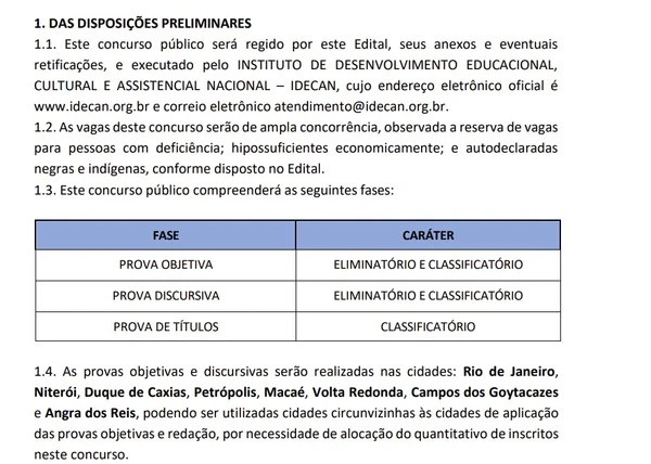 Abertas inscrições para concurso do Procon com salários de até R$ 6,2 mil e vagas a partir do nível médio por Captura de tela
