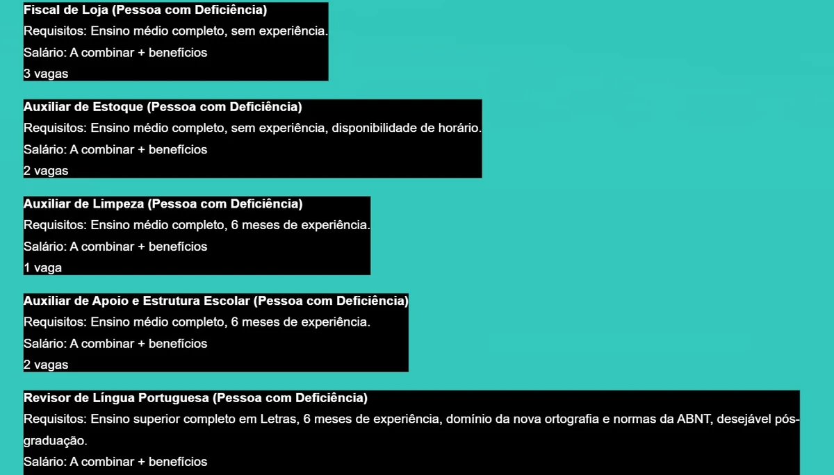 Confira vagas de emprego em Salvador por Captura de tela