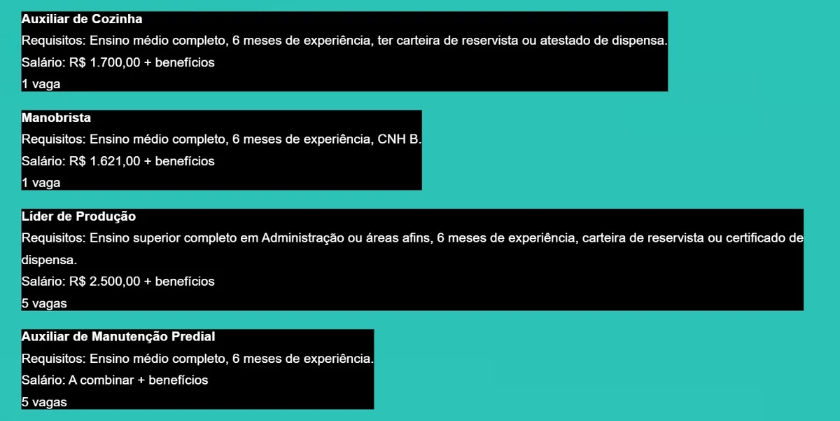 Confira vagas de emprego em Salvador por Captura de tela