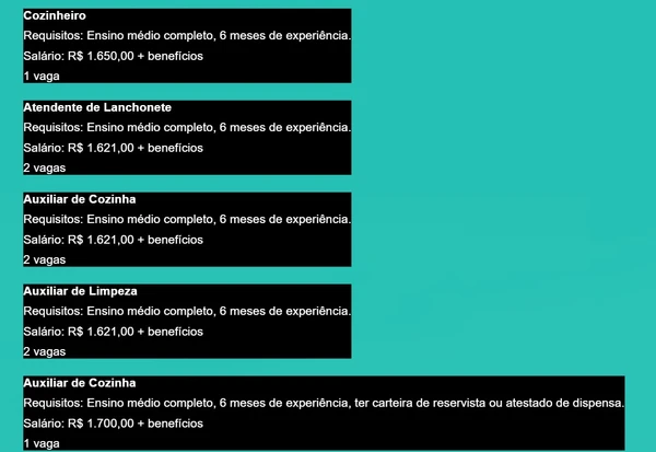 Confira vagas de emprego em Salvador por Captura de tela