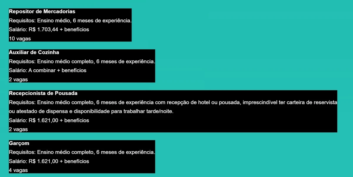 Confira vagas de emprego em Salvador por Captura de tela