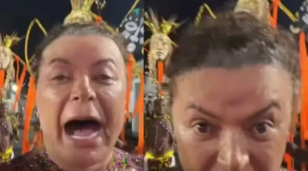 David Brazil perde peruca de R$ 7 mil em ensaio da Grande Rio