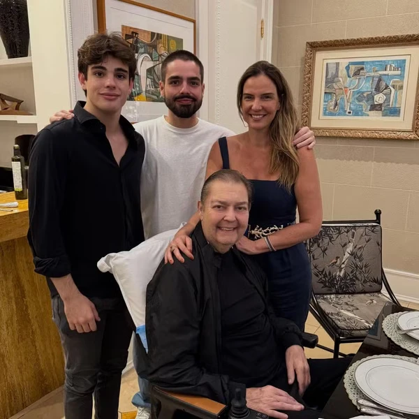 Faustão no aniversário de João Silva