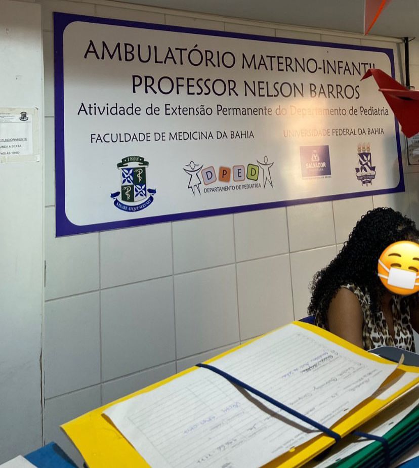 O ambulatório de Pediatria atende à comunidade local e pode ser afetado por uma eventual interdição do prédio por Rebeca França/Acervo pessoal