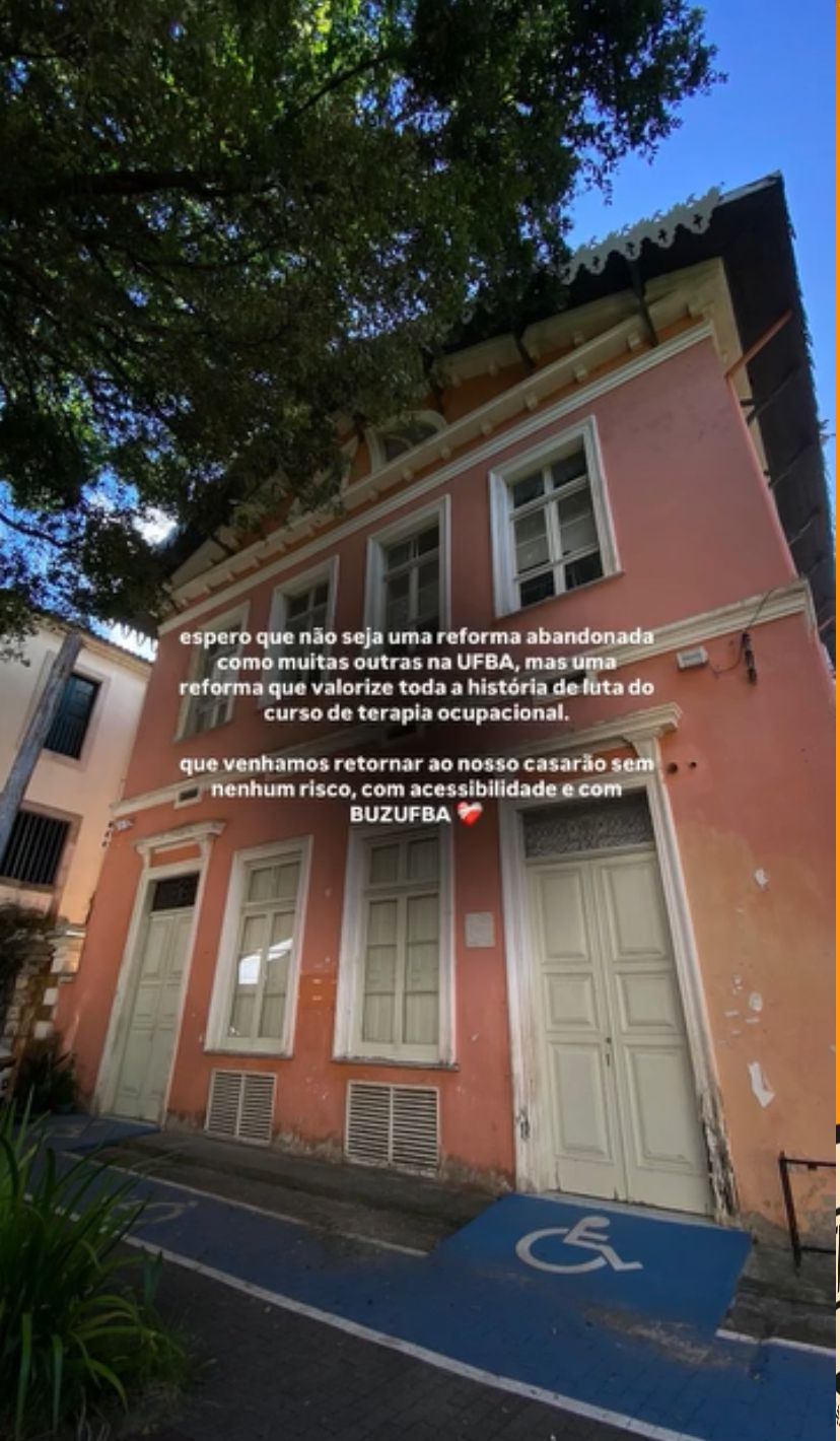 O casarão de Terapia Ocupacional foi interditado em maio do ano passado por Rebeca França/Acervo pessoal