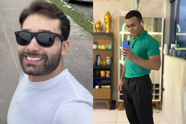 Alysson (na esquerda) foi preso por matar o cabeleireiro Denilson (na direita) por Reprodução