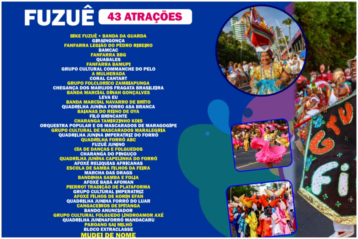 Atrações do Fuzuê por Reprodução