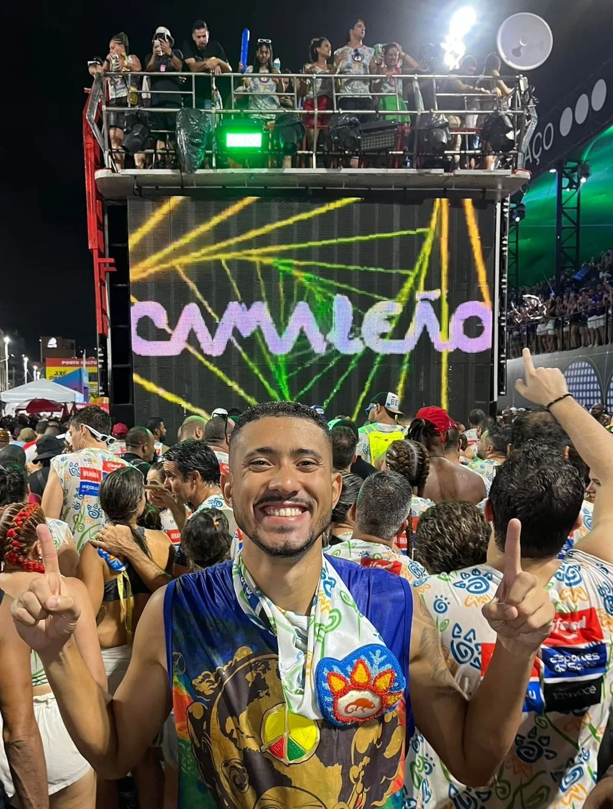 Fagner Santos, 31, é gerente comercial de Salvador e ama sair no Bloco Camaleão por Acervo pessoal