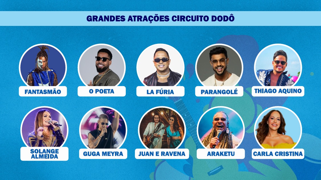 Grandes atrações do Circuito Dodô por Reprodução