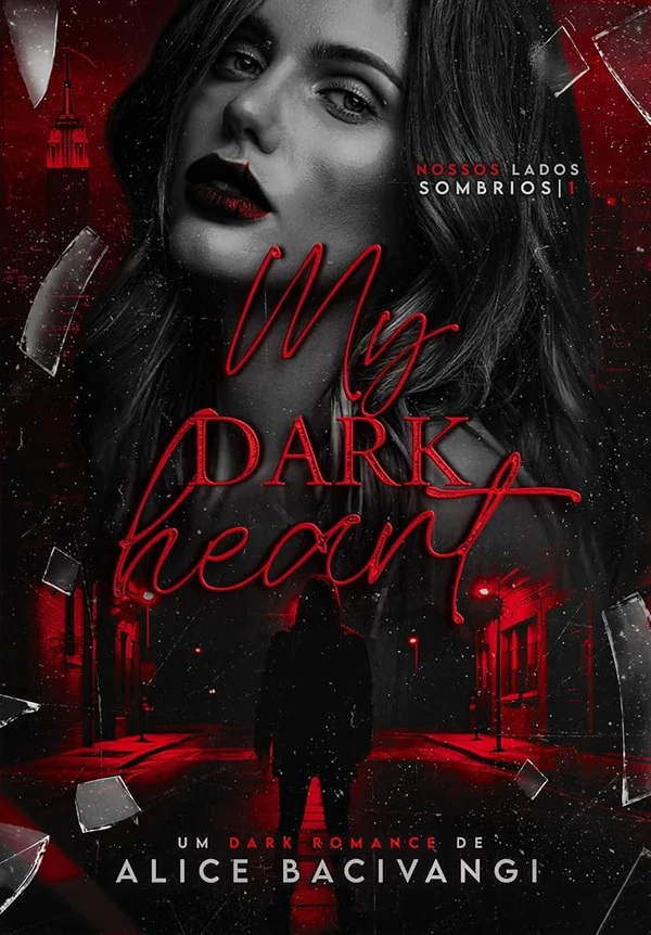 My dark heart (Meu Coração Sombrio), de Alice Bacivani. Ayla Rosecrow tem uma mente quebrada. Diagnosticada com um quadro de esquizofrenia, ela não confiava suficientemente em si mesma, pelas vezes em que viu o que não estava realmente lá, e escutou o que ninguém mais escutava. Depois de decidir sair da sua cidade natal, ir para Nova York parecia ser o lugar ideal para recomeçar sua vida, já que ali ninguém conheceria sua história, nem os fantasmas que a assombravam. Então, quando começa a se sentir observada, Ayla pensa que é apenas mais uma das paranoias de sua cabeça. Até o dia em que ela o vê: Uma figura alta, escondida pelas sombras, parada do outro lado da rua, em frente a janela do seu novo apartamento, observando-a. O medo faz cada membro do seu corpo congelar e o terror de ter alguém ali – mesmo que soubesse que não era real – a apossa, ainda que a figura tenha ficado apenas lá, olhando-a, e ela encarando-o de volta. por Reprodução