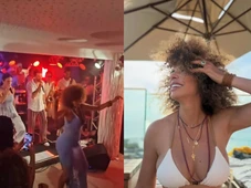 Imagem - Vanessa da Mata dança até o chão ao som de ‘Vampirinha’ e Ivete brinca; veja vídeo