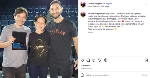 Famosos lamentam a morte do dublador Ricardo Schnetzer por Reprodução/Instagram