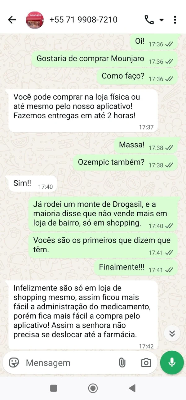 Farmácias de bairro redirecionam compra de canetas emagrecedoras para shoppings por Captura de tela/CORREIO