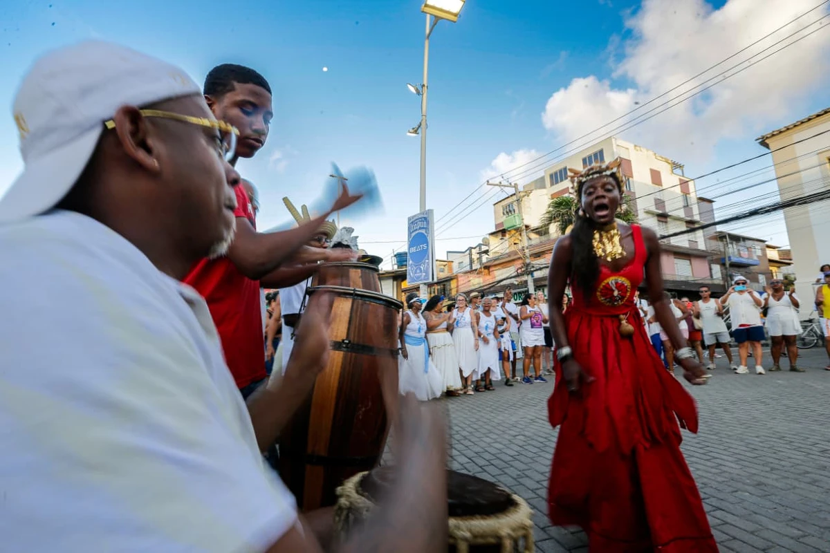 Lavagem de Itapuã nesta quinta (5) por Arisson Marinho/CORREIO
