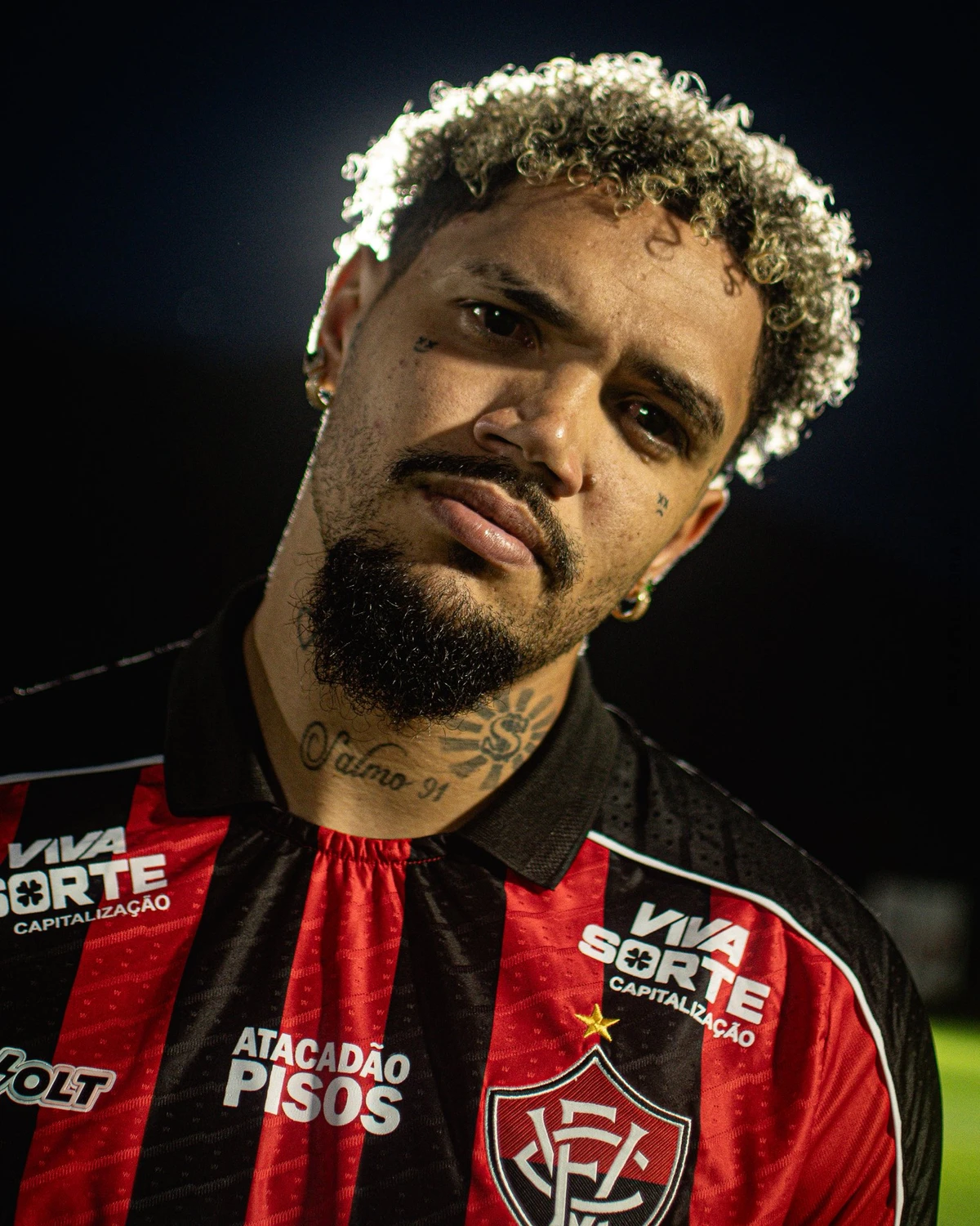 Pedro Henrique, camisa 9 do Vitória por Victor Ferreira/ECV