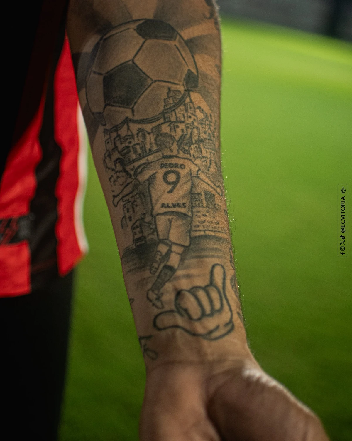 Pedro Henrique, camisa 9 do Vitória por Victor Ferreira/ECV