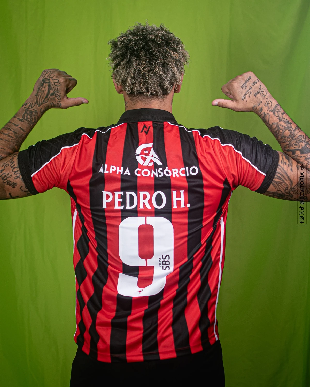 Pedro Henrique, camisa 9 do Vitória por Victor Ferreira/ECV