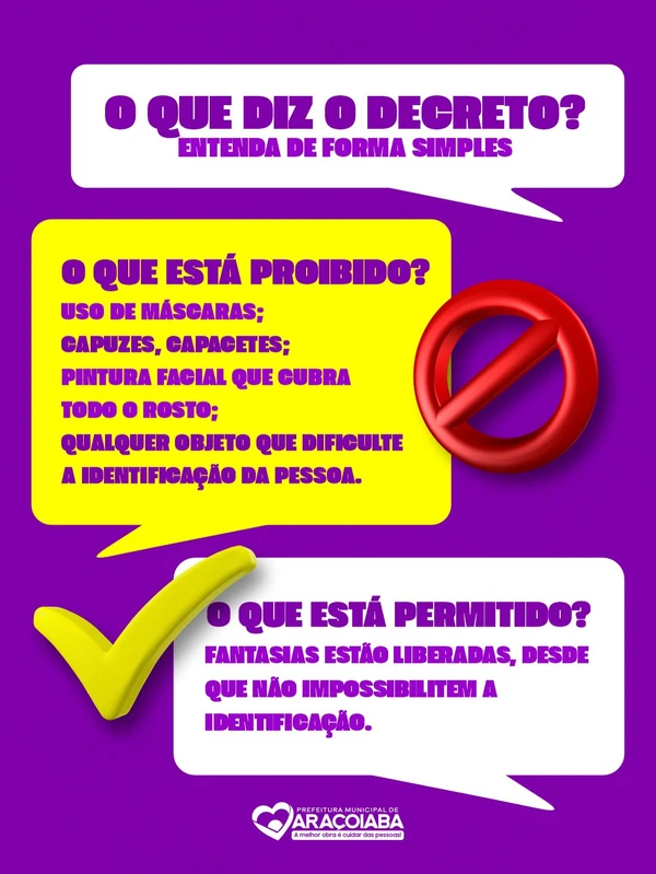 Veja o que diz a prefeitura sobre a proibição de máscaras por Reprodução