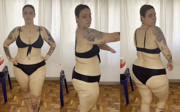 Ana Bianca Sessa mostrou corpo real e alertou os seguidores por Reprodução/Redes Sociais 