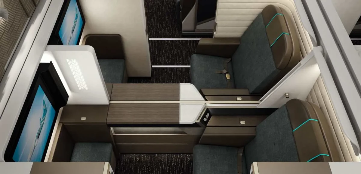 A companhia aérea Oman Air decidiu abandonar a primeira classe e investir em uma versão aprimorada da business class, chamada Business Studio, voltada especialmente para executivos e viajantes 