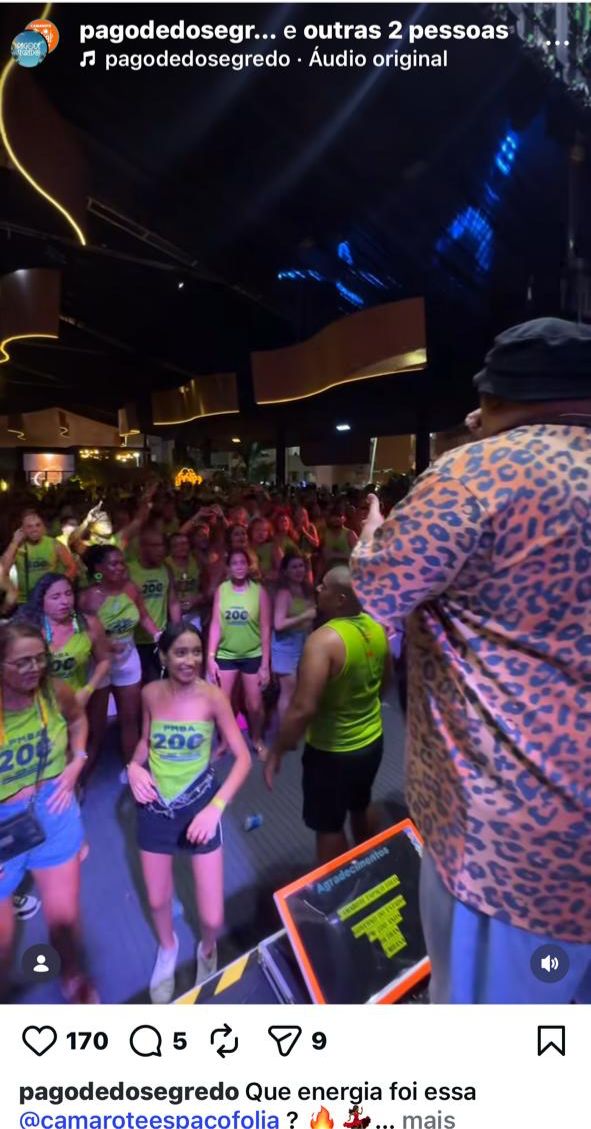 Camarote da PM no Carnaval: veteranos ficam de fora por Divulgação