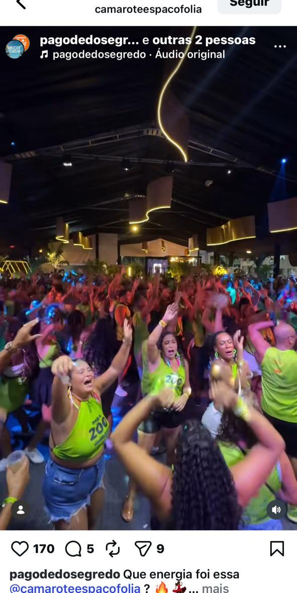 Camarote da PM no Carnaval: veteranos ficam de fora por Divulgação