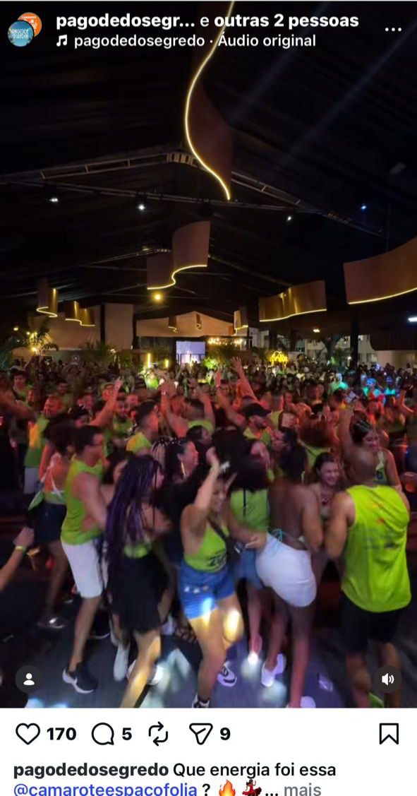 Camarote da PM no Carnaval: veteranos ficam de fora por Divulgação