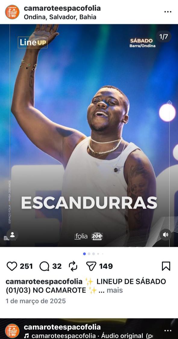 Camarote da PM no Carnaval: veteranos ficam de fora por Divulgação