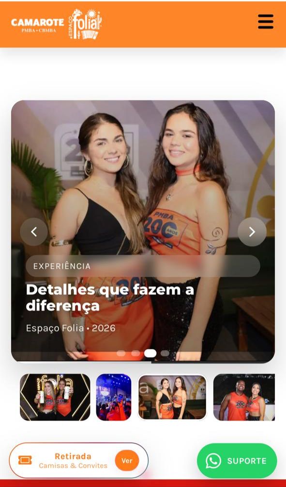 Camarote da PM no Carnaval: veteranos ficam de fora por Divulgação