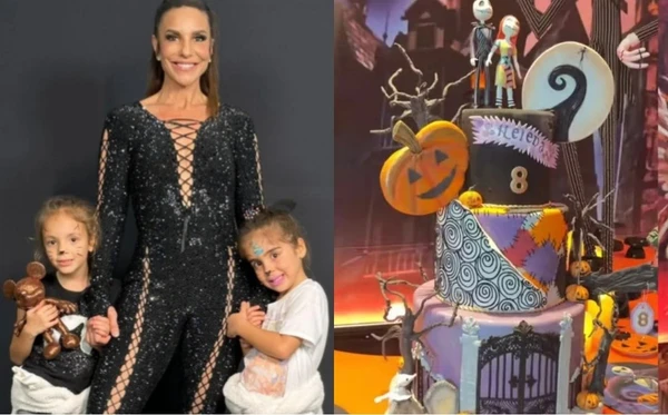Ivete Sangalo comemora os 8 anos das filhas gêmeas com uma festa de dois temas em Salvador