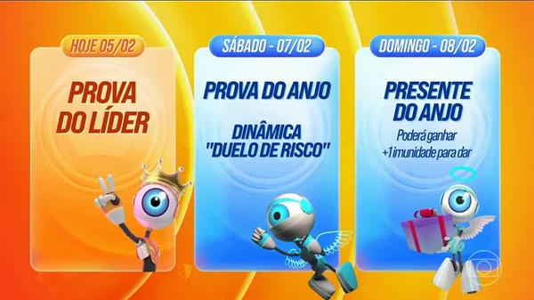 Dinâmica de semana do BBB 26 tem Duelo de Risco por Divulgação