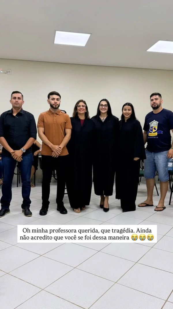 Estudante relembrou momentos com a professora por Reprodução/ Redes sociais