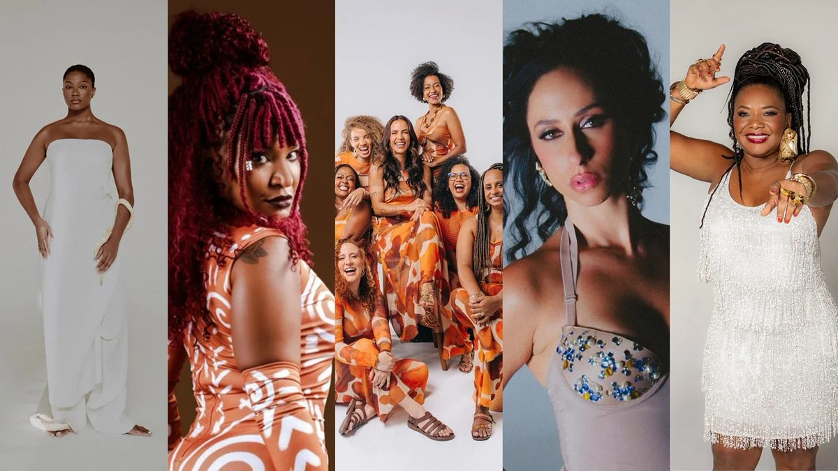 Luedji Luna, Larissa Luz, Sambaiana, Gabi Lins e Margareth Menezes