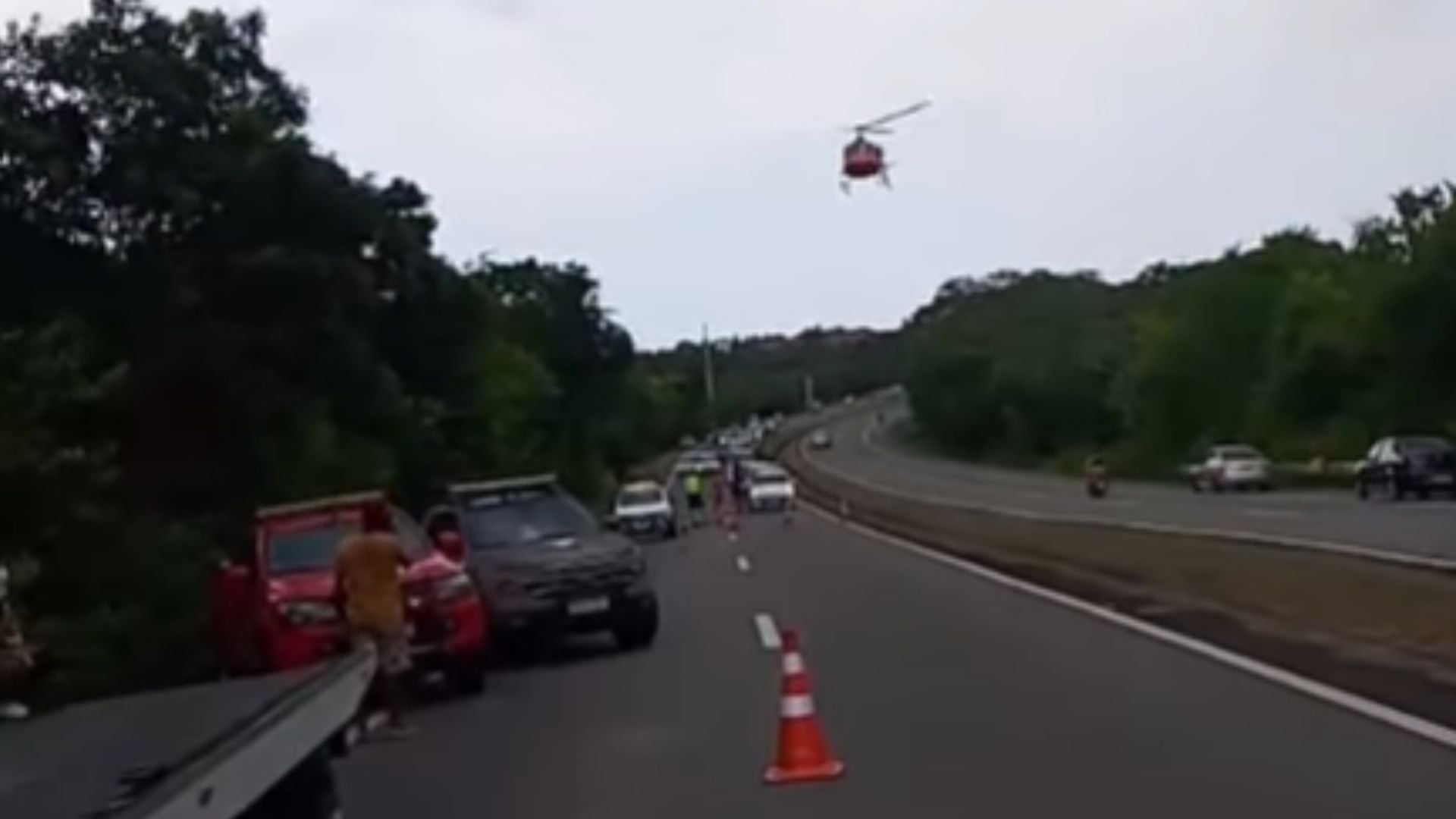 Acidente grave é registrado na BA-099 por Reprodução