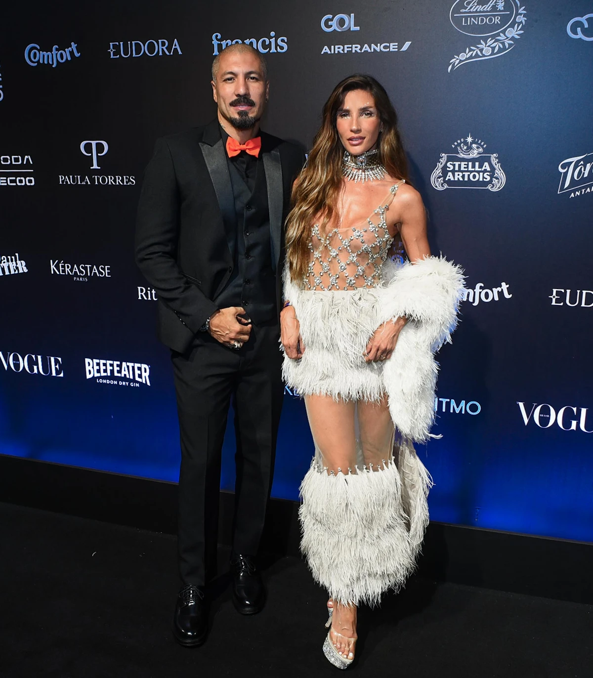 Aline Gotschalg e Fernando Medeiros no Baile da Vogue 2026 por Webert Belicio/Agnews