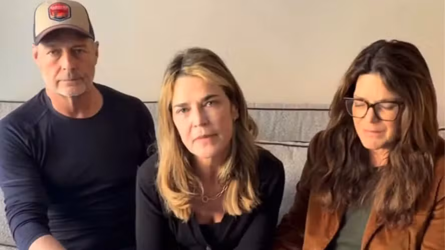 Camron, Savannah e Annie Guthrie em um vídeo publicado no dia 7 de fevereiro por Reprodução/Instagram