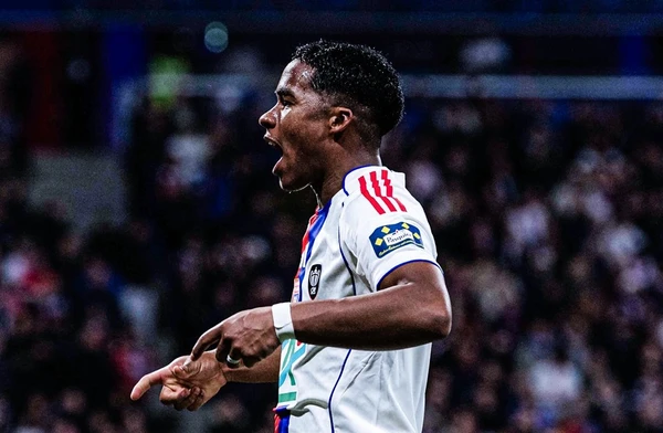 Endrick em ação pelo Lyon