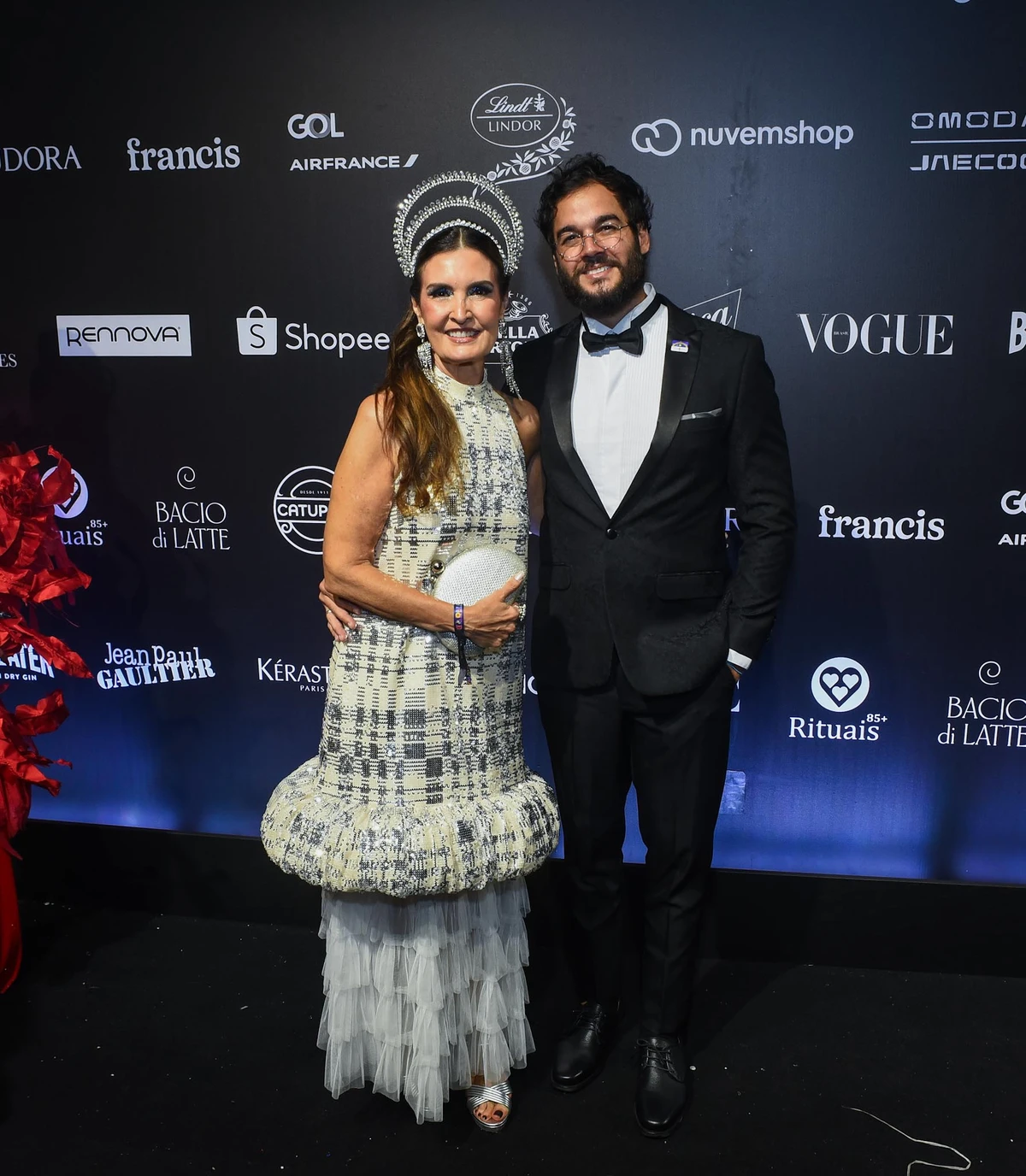 Fátima Bernardes e Túlio Gadelha no Baile da Vogue 2026 por Webert Belicio/Agnews