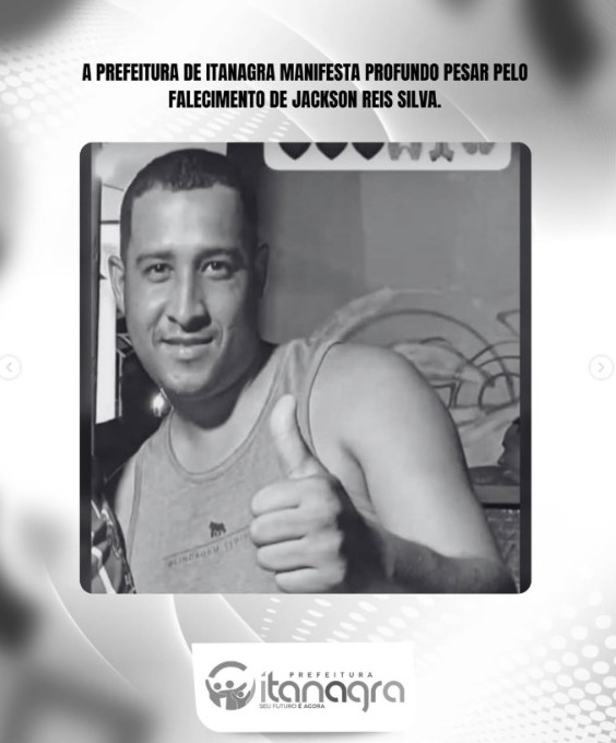 Jackson Reis Silva por Reprodução/Prefeitura de Itanagra