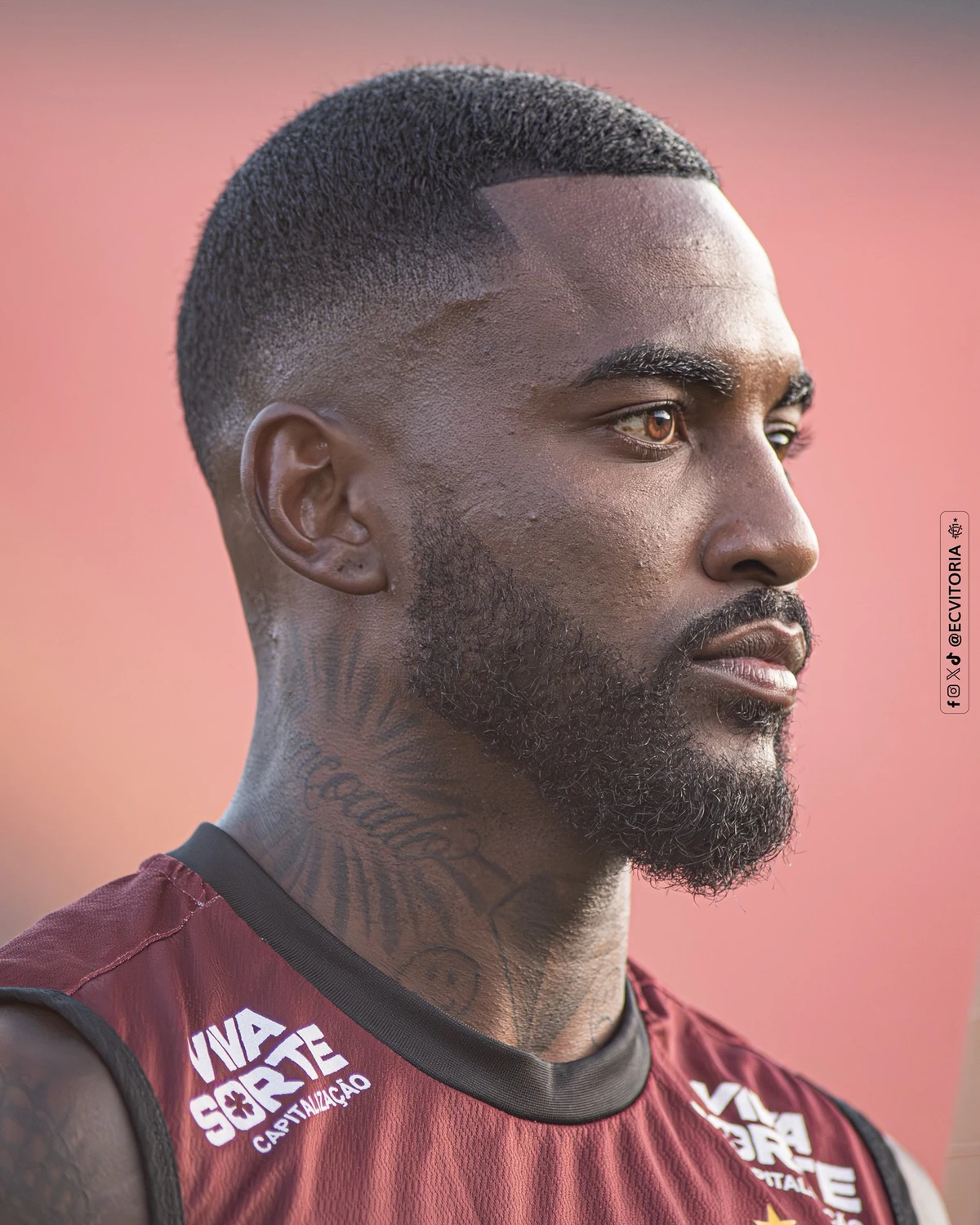 Elenco do Vitória encerrou a preparação para encarar o Flamengo por Victor Ferreira/ECV