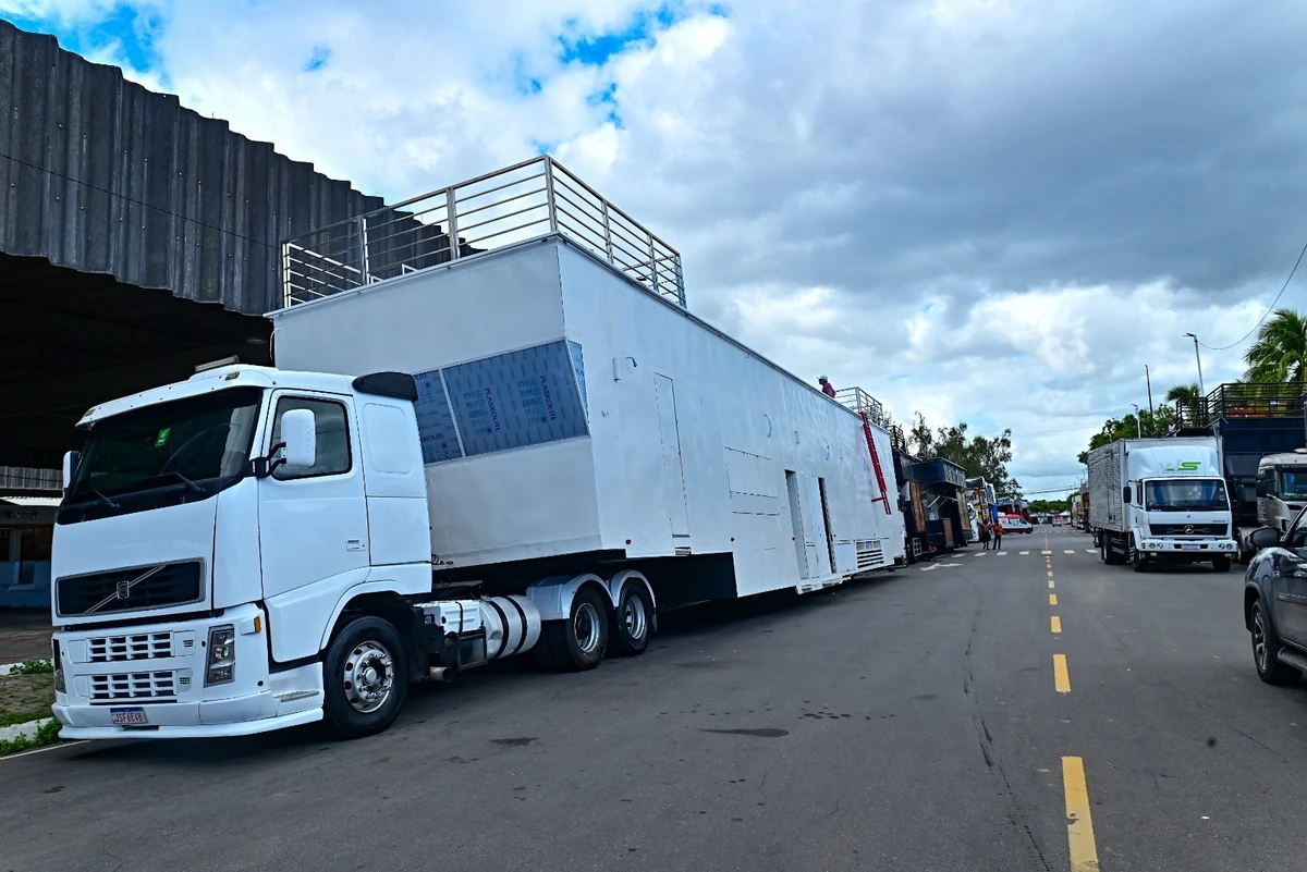 Fiscalização de trios elétricos em Salvador por Jefferson Peixoto / Secom PMS